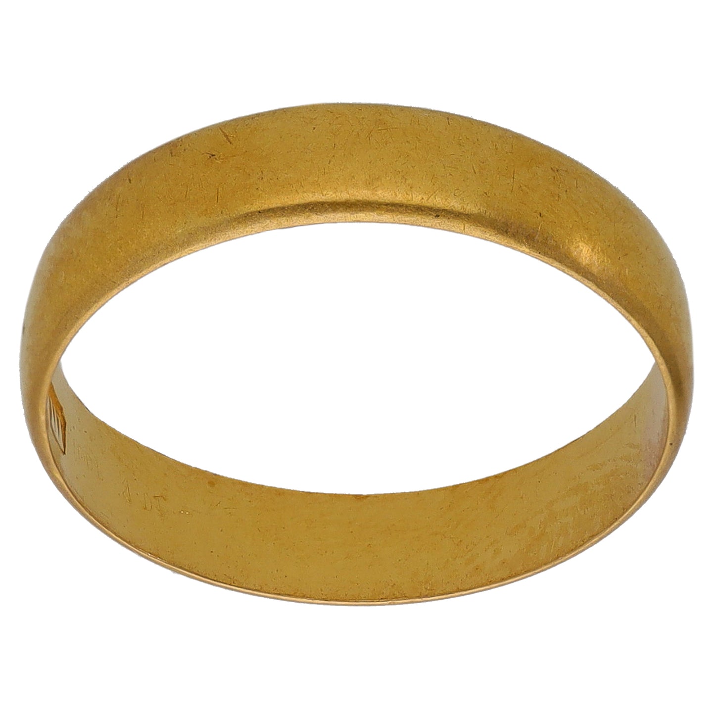 22ct Gold Plain Wedding Ring Size O