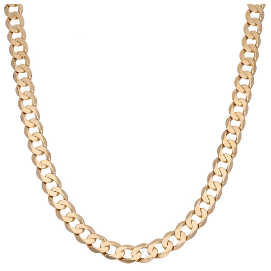 9ct Gold Curb Chain 20"