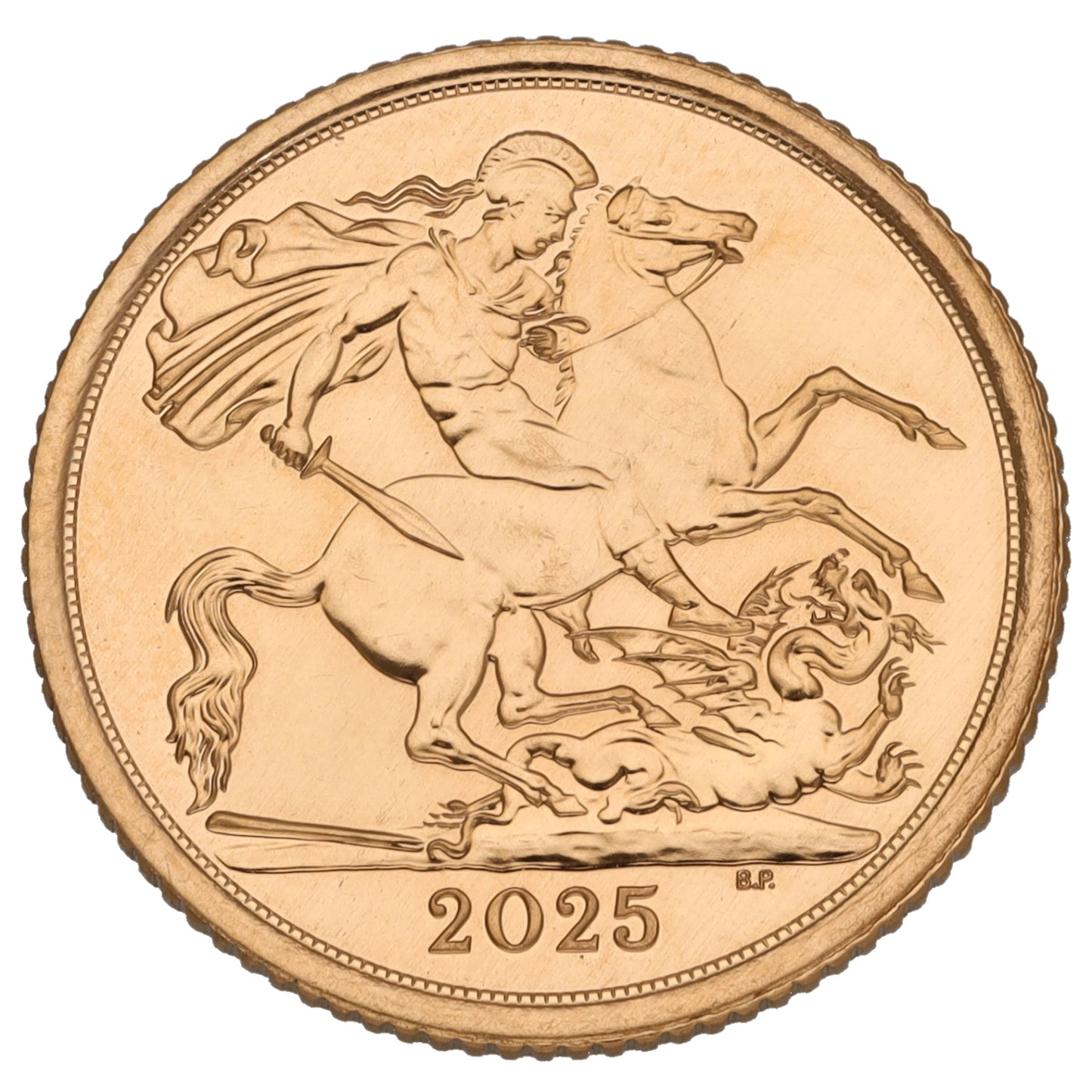 22ct Gold King Charles III Half Sovereign Coin 2025