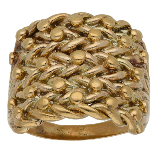 9ct Gold Keeper Ring Size W