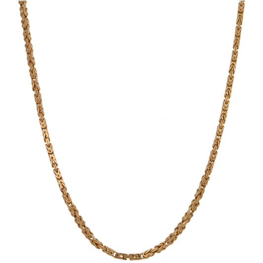 14ct Gold Byzantine Chain 22"
