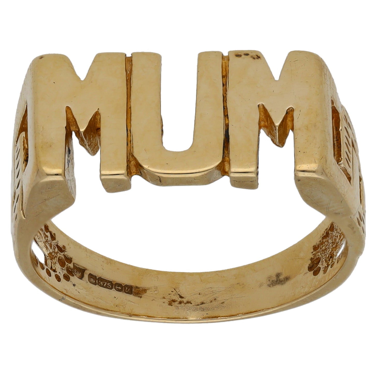 9ct Gold Mum Ring Size P
