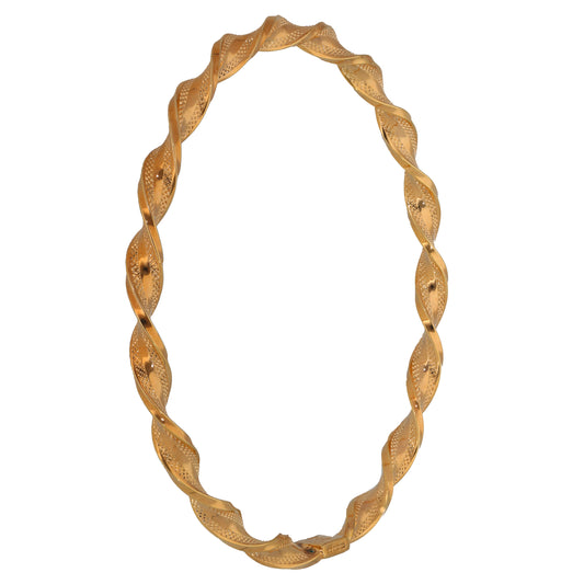 9ct Gold Twisted Bangle