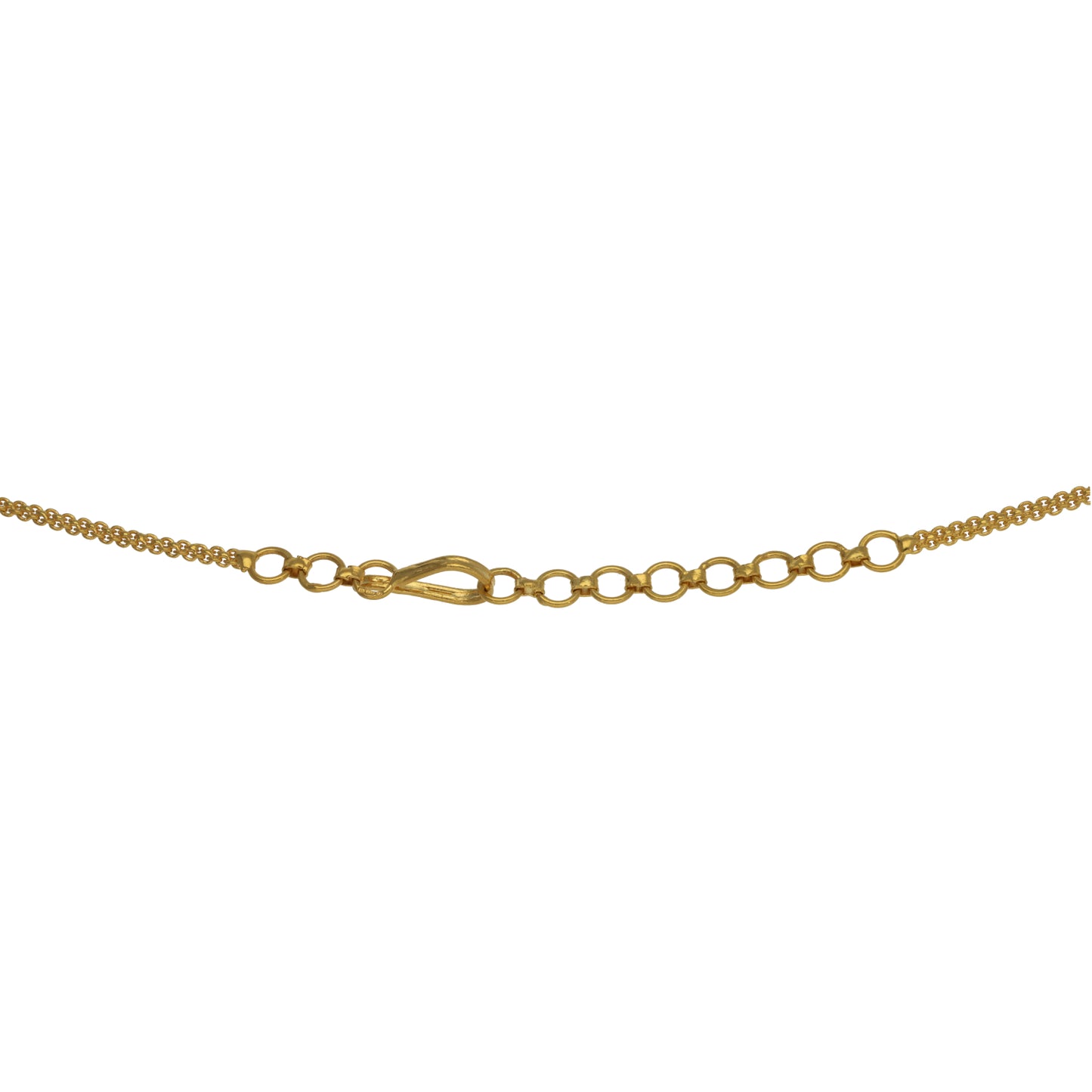 22ct Gold Fancy Necklace 14"