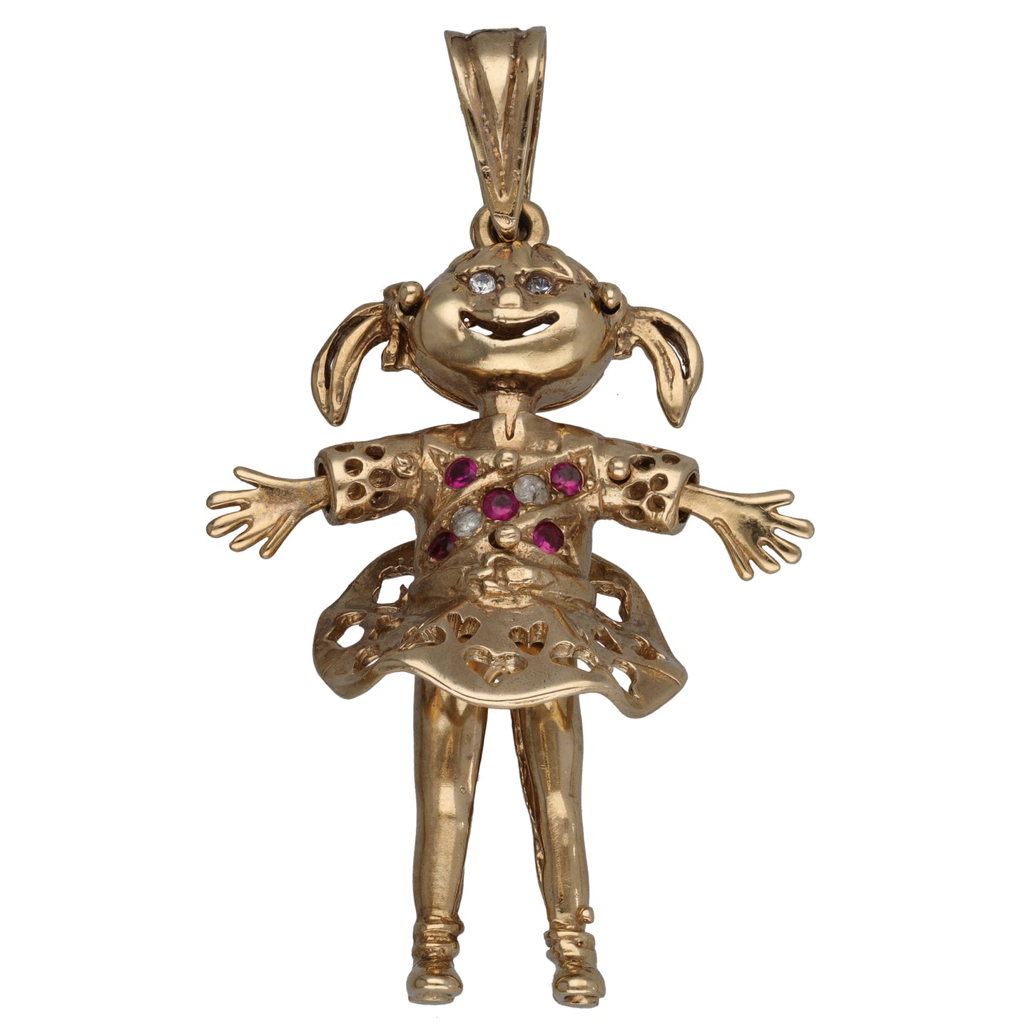 9ct Gold Imitation Dolly Pendant