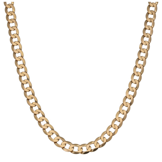 9ct Gold Curb Chain 20"
