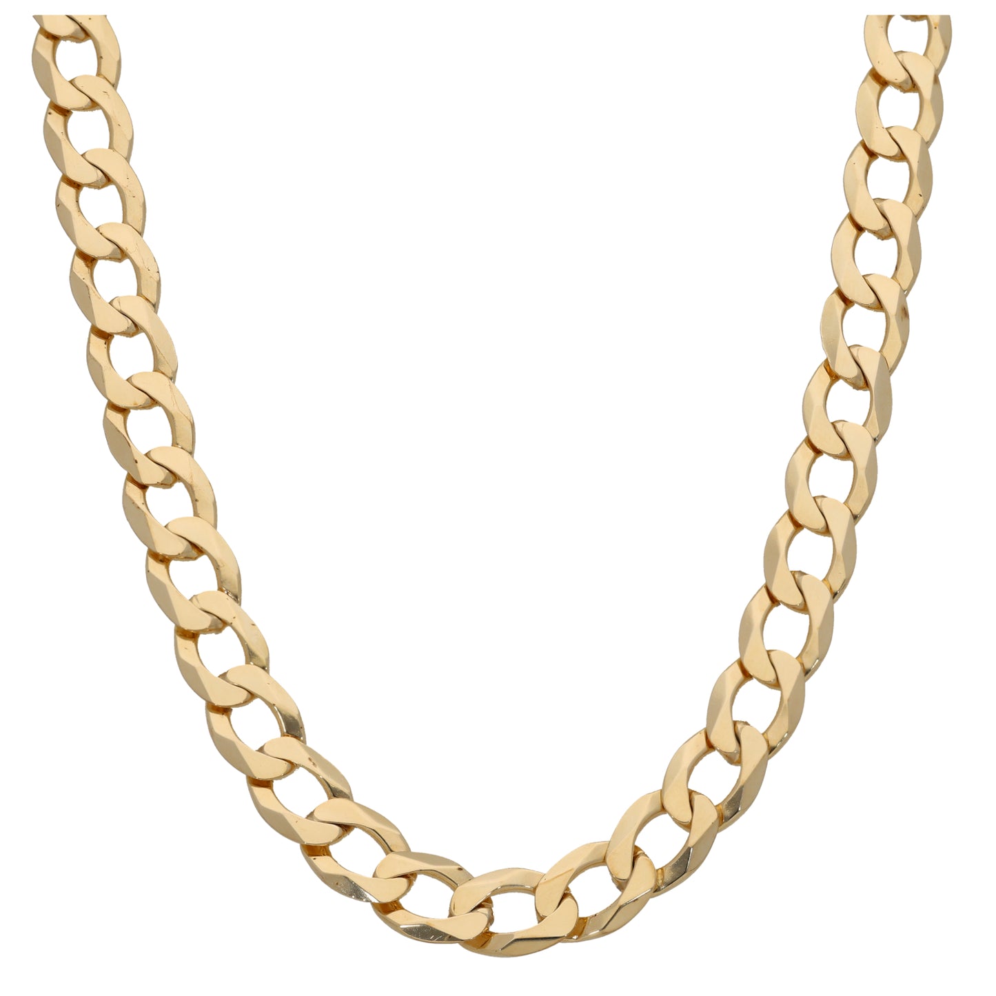 9ct Gold Curb Chain 22"