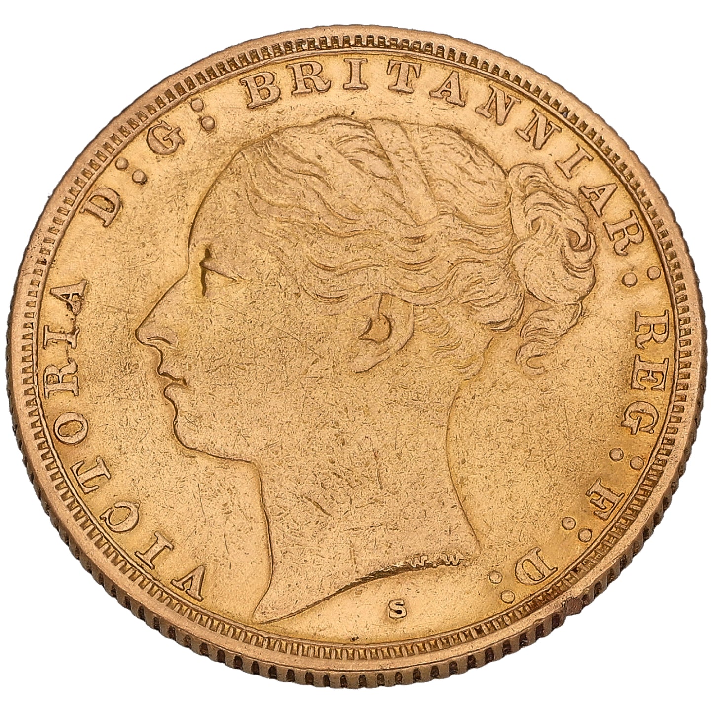 22ct Gold Queen Victoria Full Sovereign Coin 1881