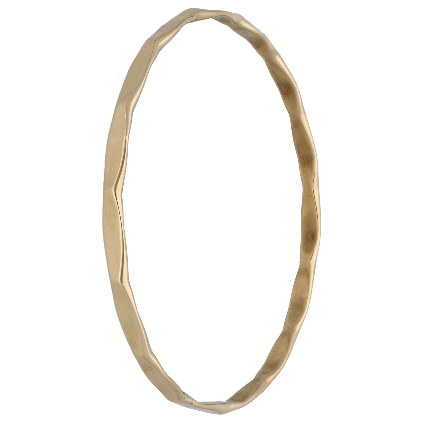 9ct Gold Patterned Bangle