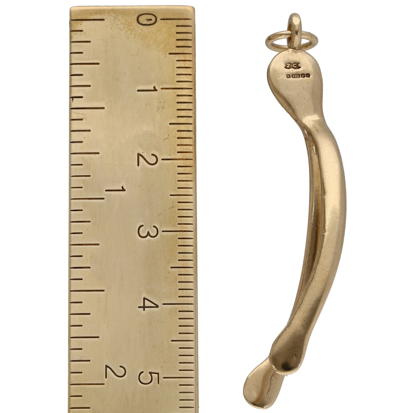 9ct Gold Wishbone Pendant