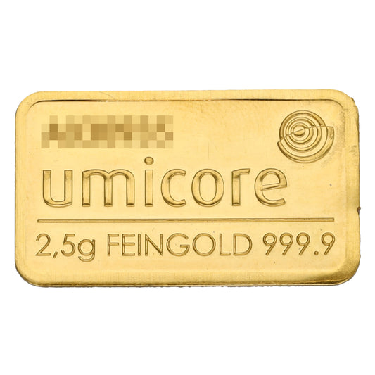 24ct 2.5g Gold Bar