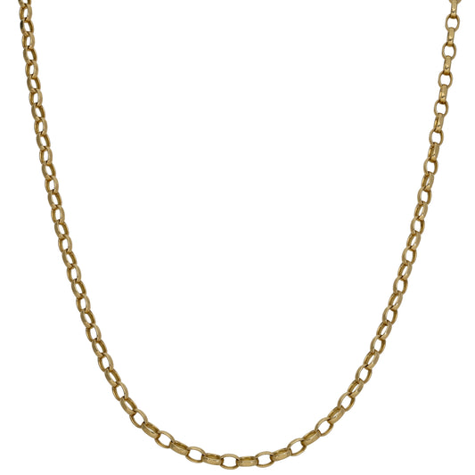 9ct Gold Belcher Chain 18"