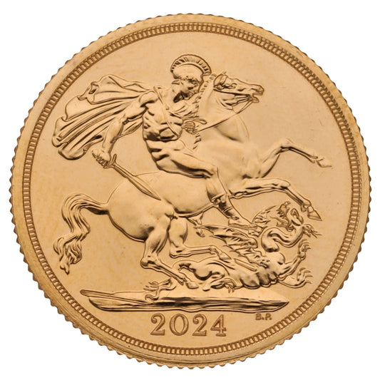 22ct Gold King Charles III Full Sovereign Coin 2024