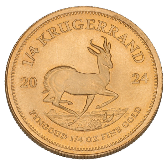 22ct Gold 1/4 OZ Krugerrand Coin 2024