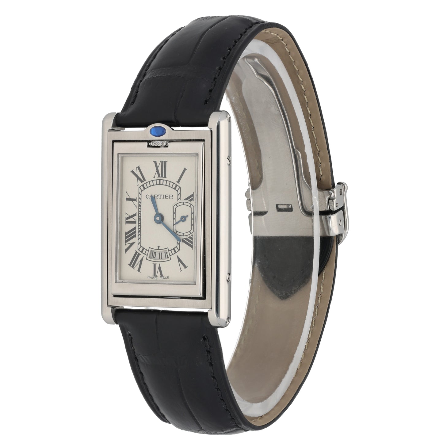 Cartier Tank Basculante 2522 27mm Stainless Steel Watch