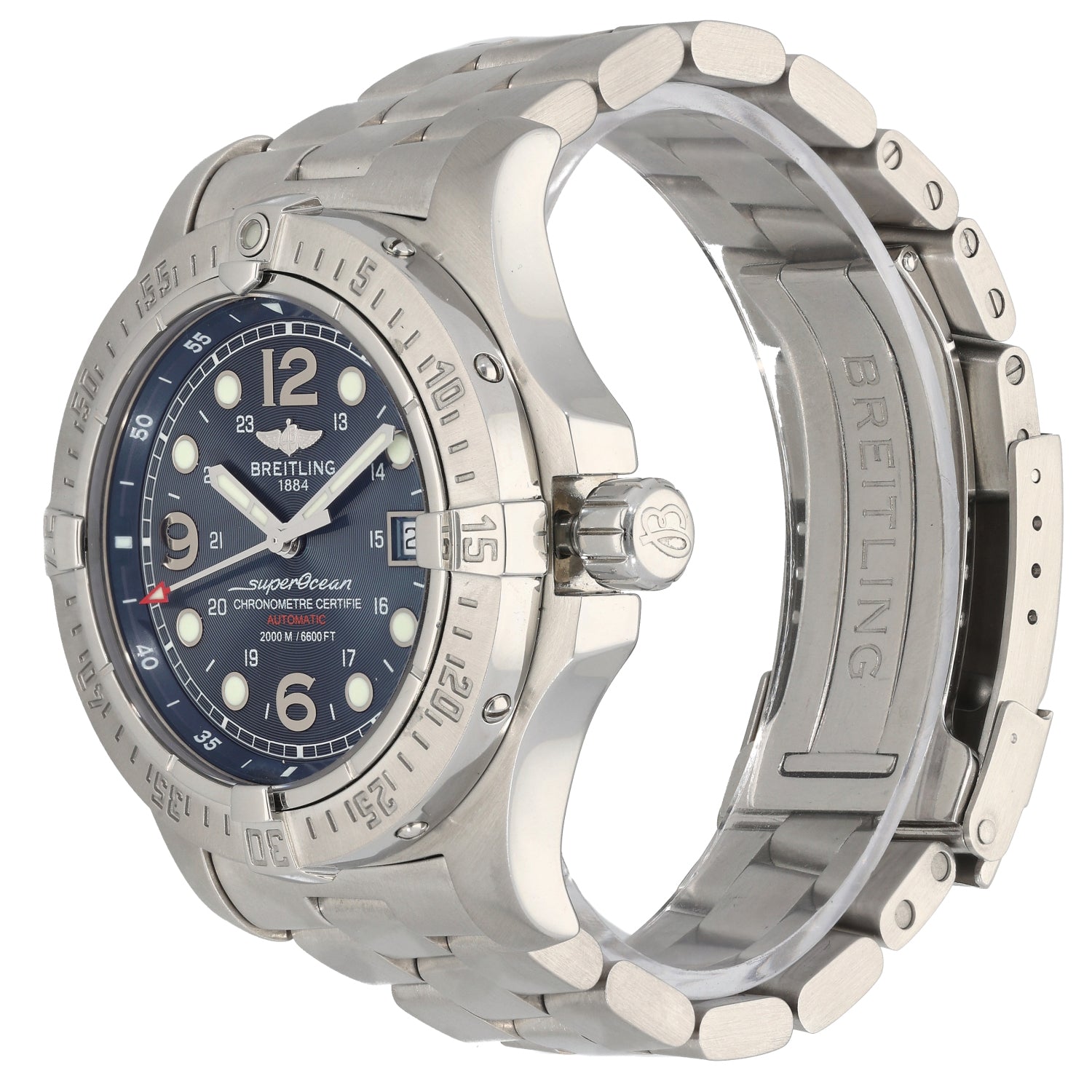 Breitling Superocean A17390 44mm Stainless Steel Watch – H&T