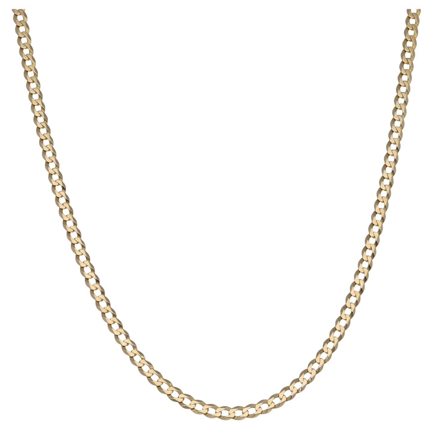 9ct Gold Curb Chain 20"