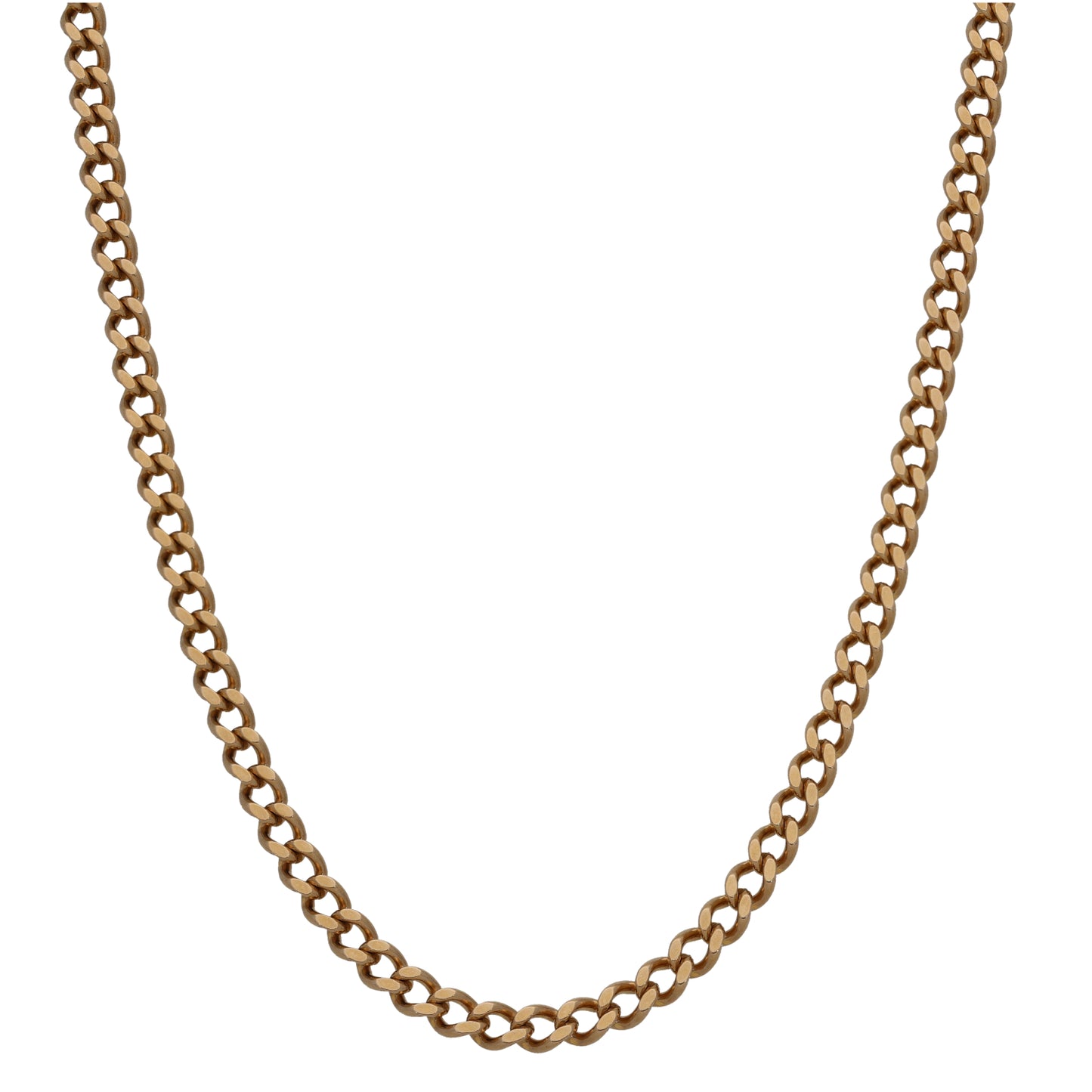 9ct Gold Curb Chain 22"