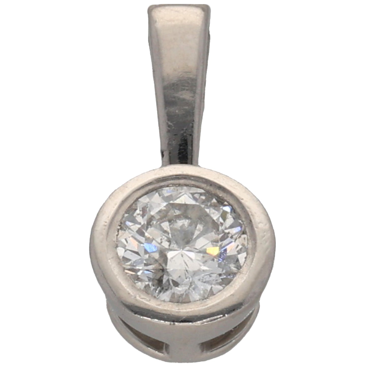 Platinum 0.40ct Diamond Solitaire Pendant