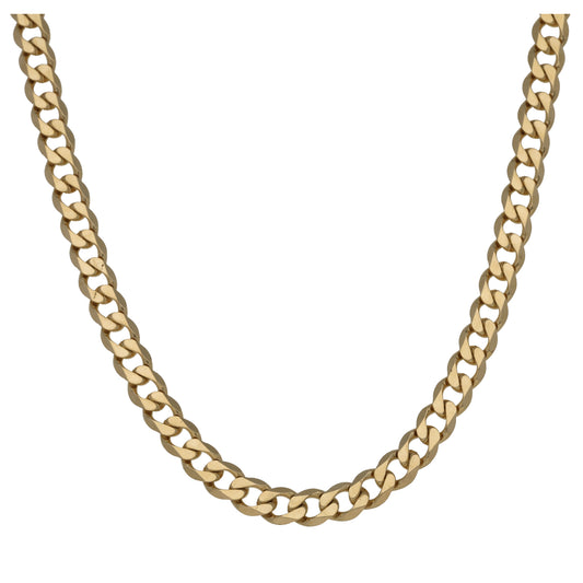 9ct Gold Curb Chain 20"