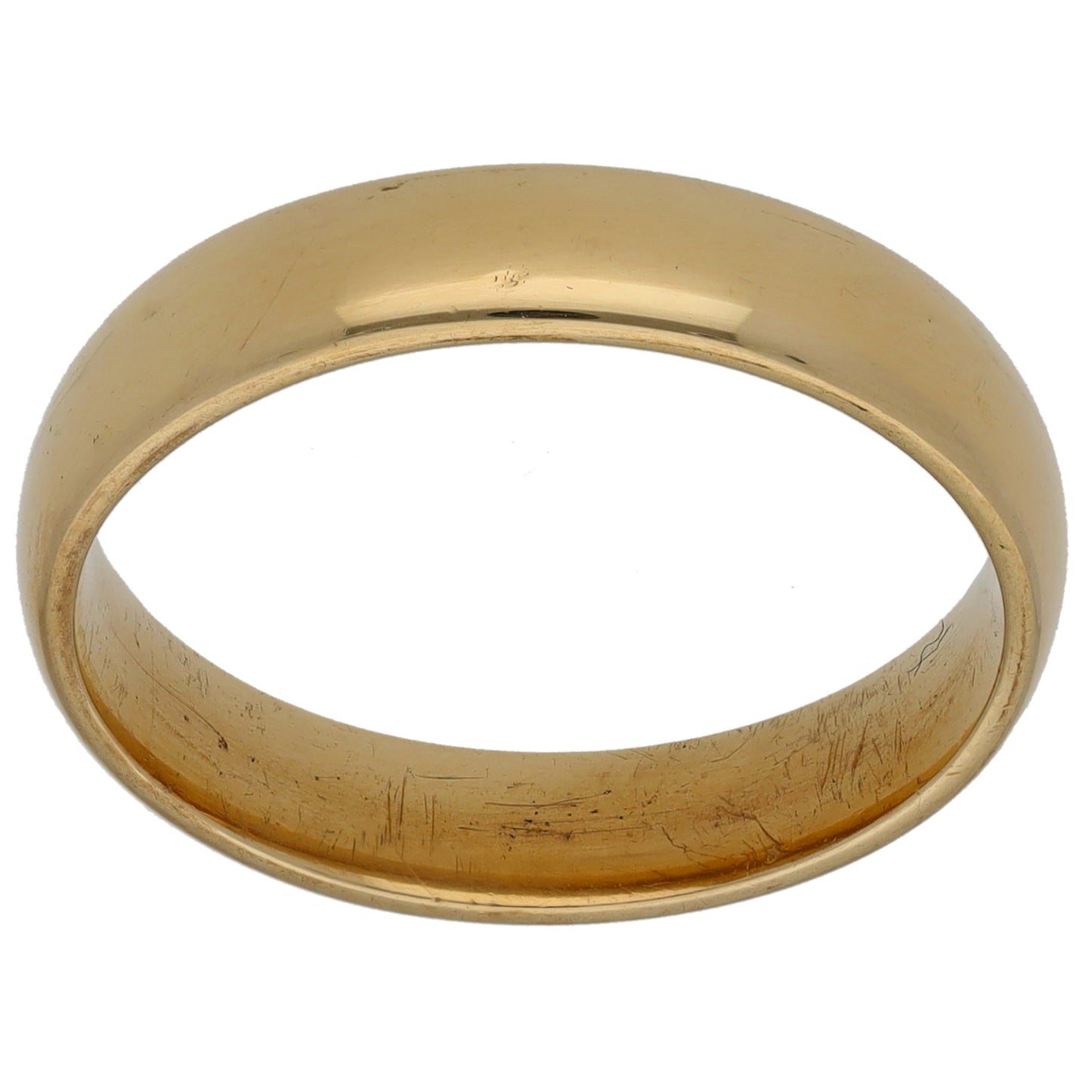9ct Gold Plain Wedding Ring Size R