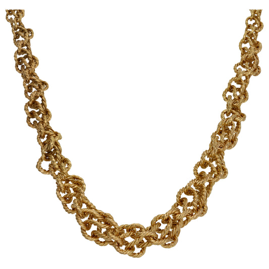9ct Gold Fancy Necklace 16"