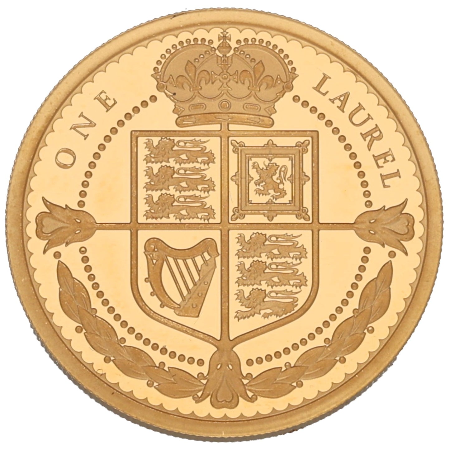 22ct Gold King Charles III One Laurel Coin 2025