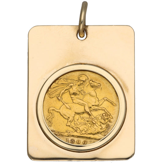 9ct Gold Full Sovereign Coin Pendant