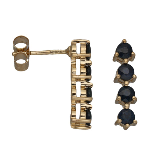 9ct Gold Sapphire Dress/Cocktail Earrings