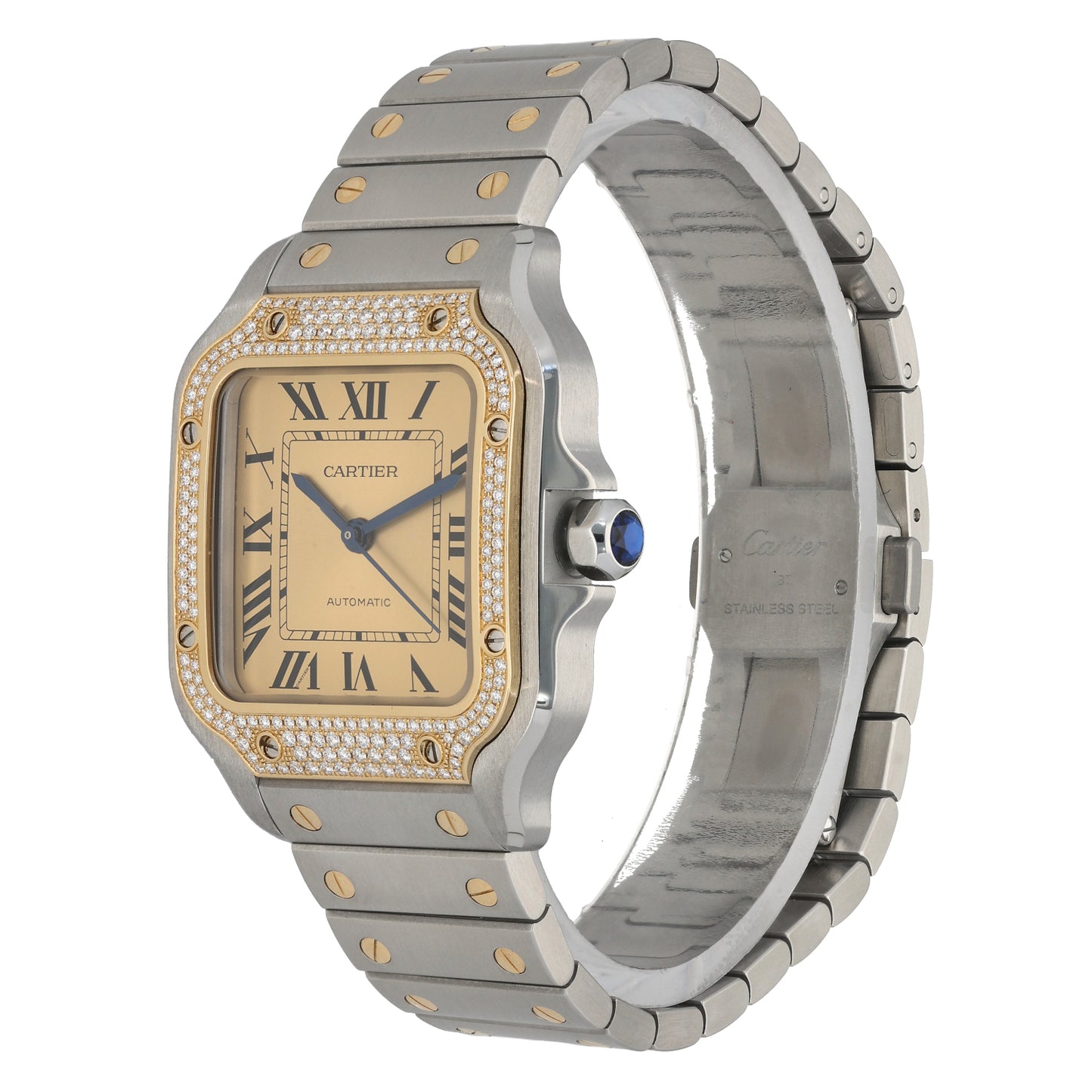 Cartier Santos De Cartier W3SA0007 34mm Bi-Colour Watch