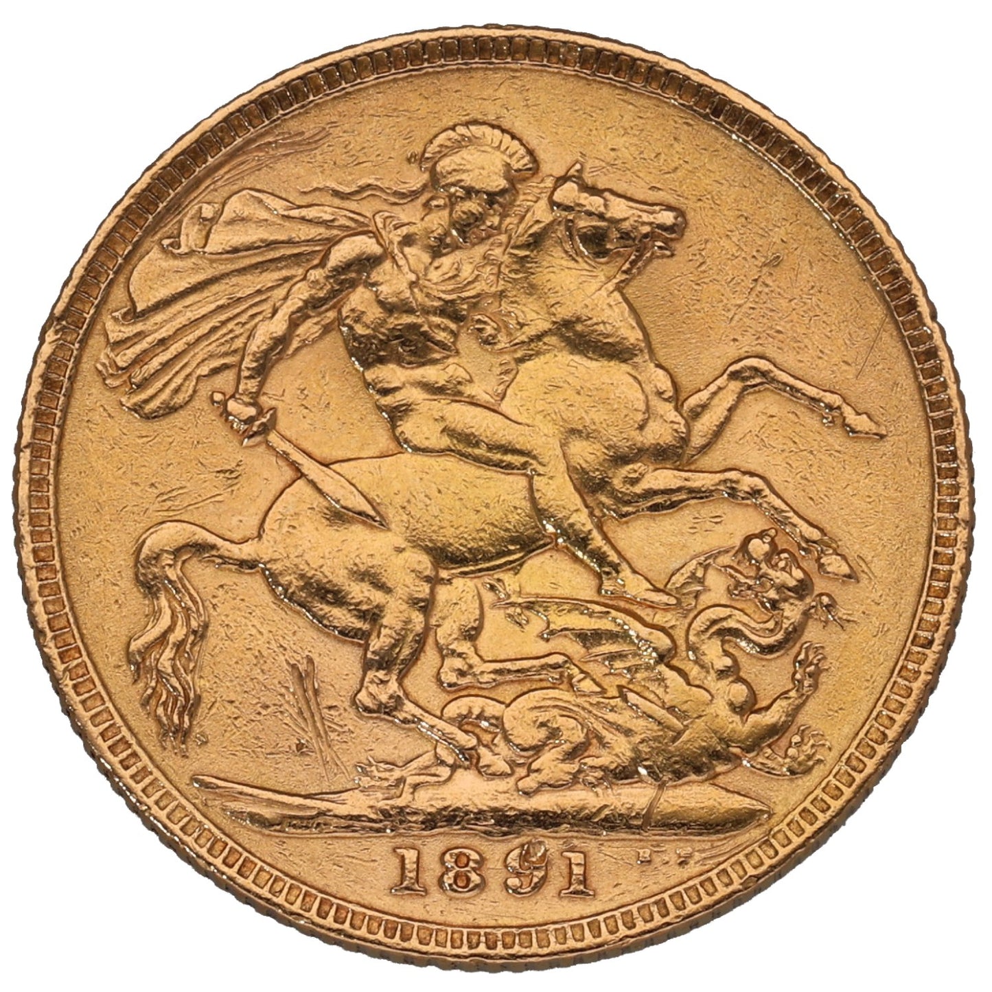 22ct Gold Queen Victoria Full Sovereign Coin 1891
