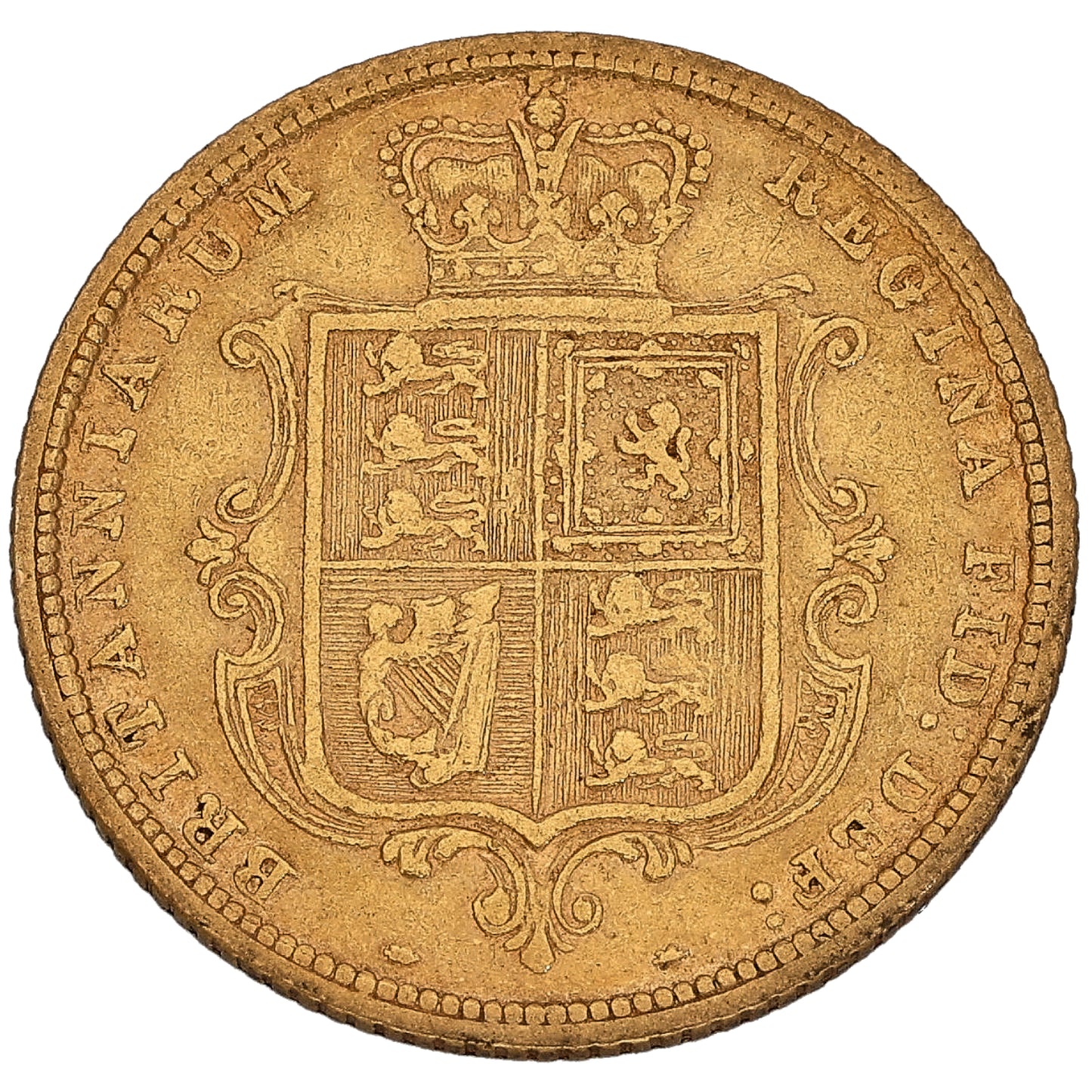 22ct Gold Queen Victoria Half Sovereign Coin 1885
