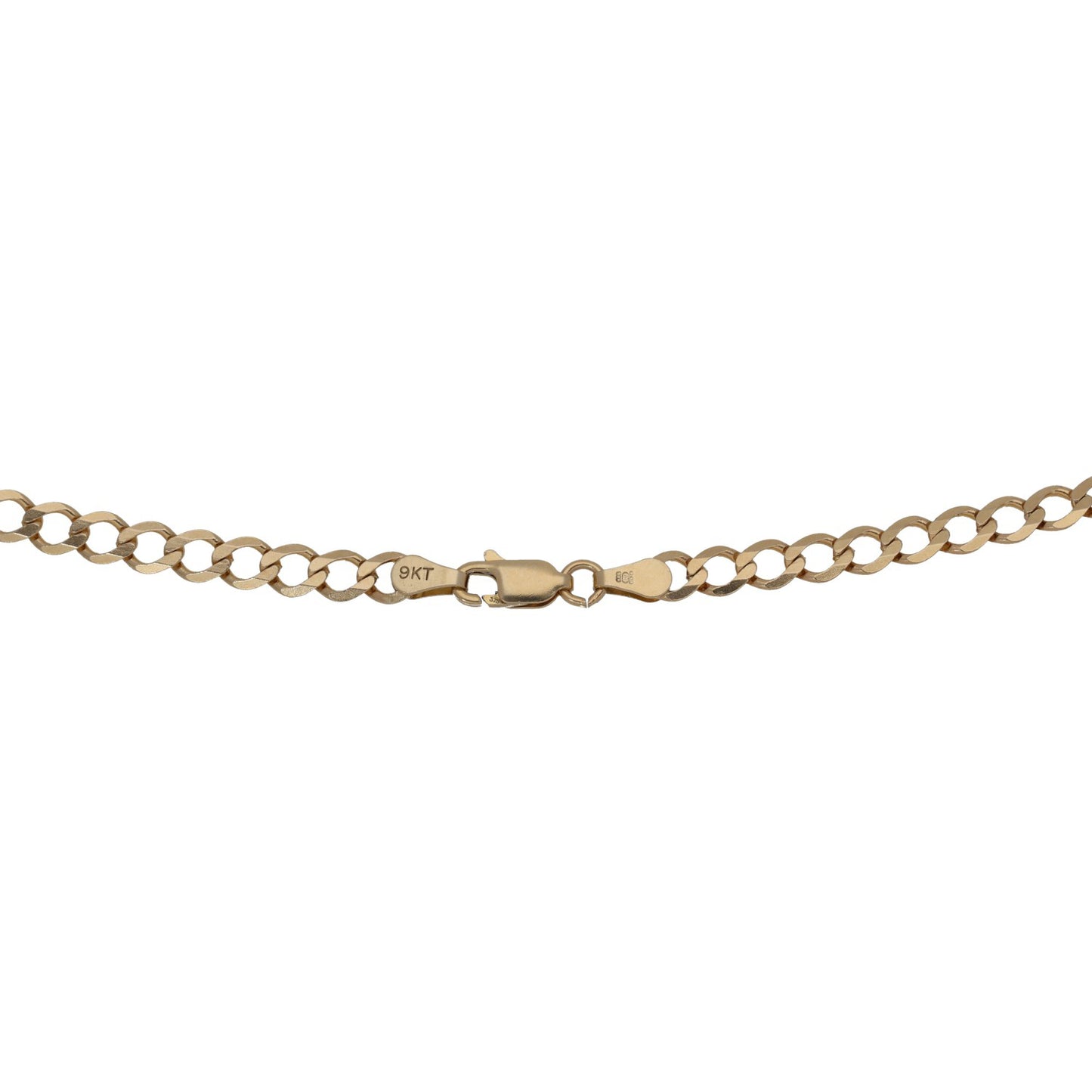 9ct Gold Curb Chain 18"