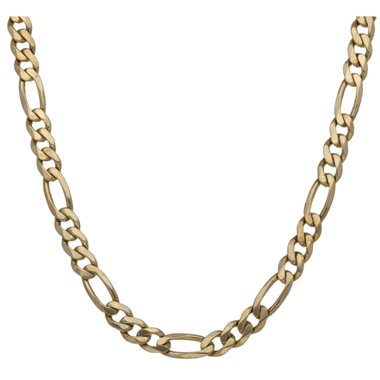 9ct Gold Figaro Chain 28"