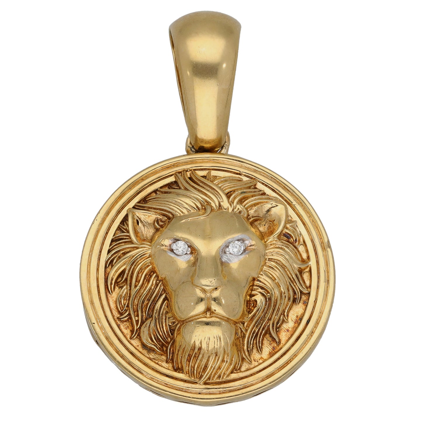 9ct Gold Cubic Zirconia Lion Pendant