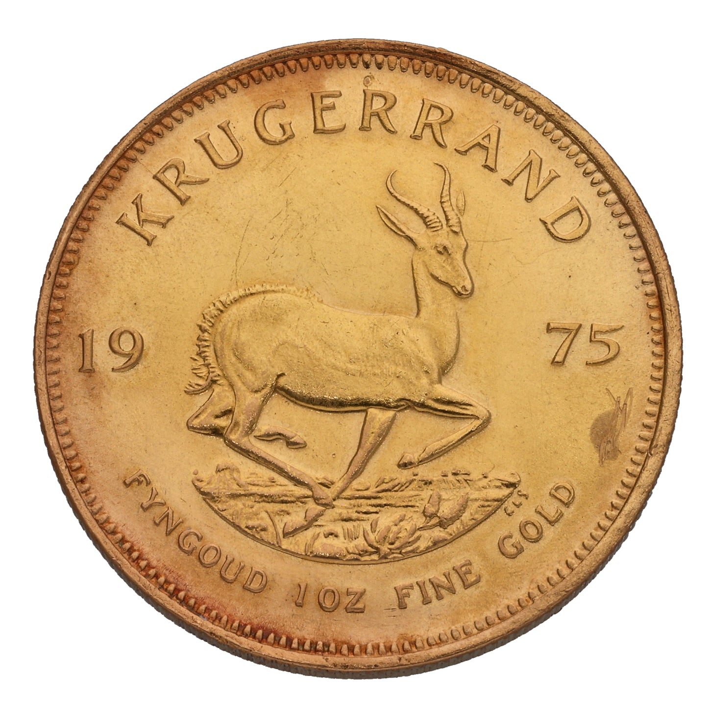 22ct Gold 1 OZ Krugerrand Coin 1975