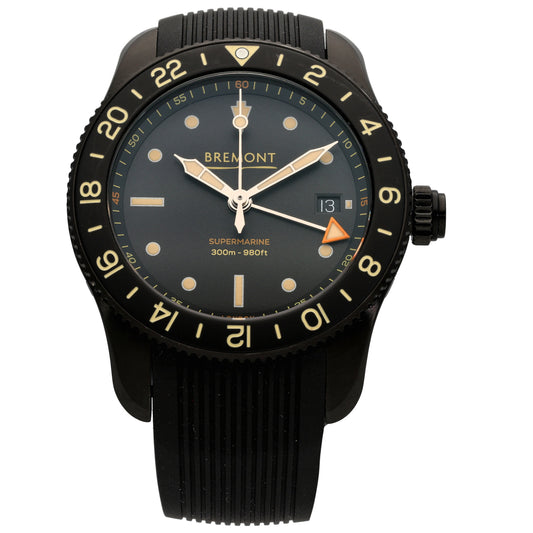 Bremont Supermarine Jet S302-JET-R-S 40mm DLC Stainless Steel Watch