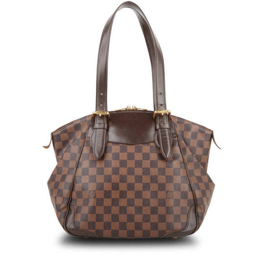 Louis Vuitton Verona Damier Ebene Coated Canvas Bag - Brown