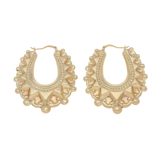 9ct Gold Creole Earrings