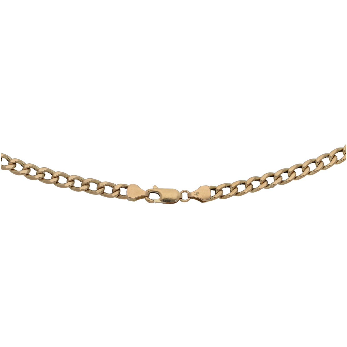 9ct Gold Curb Chain 18"