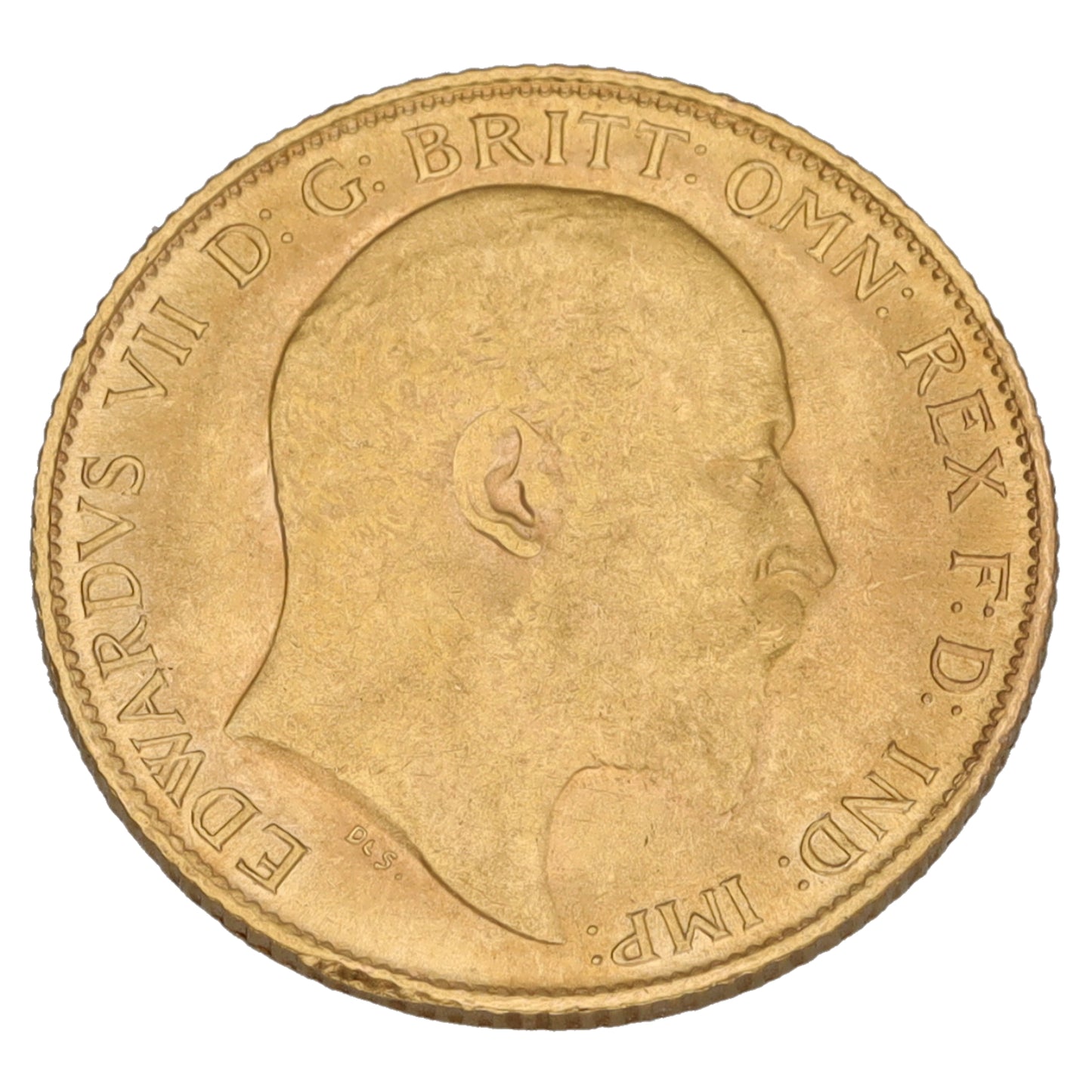 22ct Gold King Edward VII Half Sovereign Coin 1908