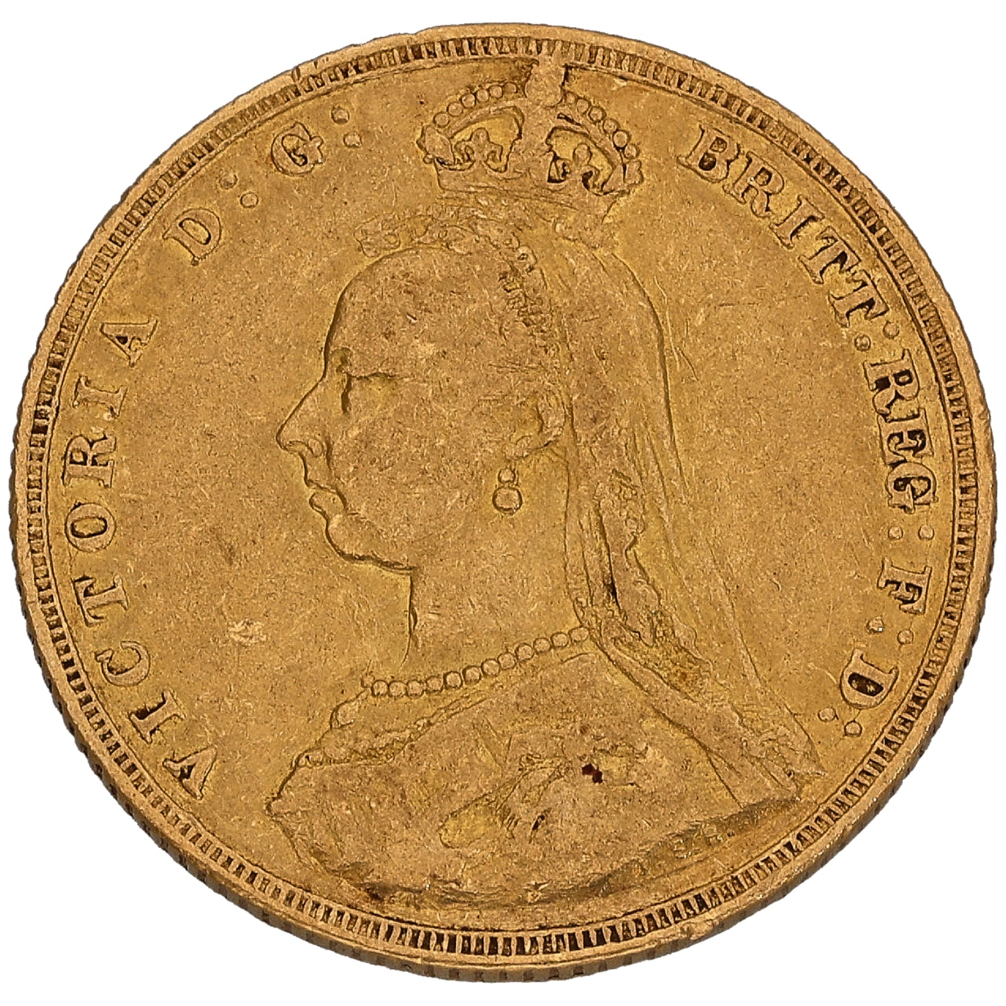 22ct Gold Queen Victoria Full Sovereign Coin 1887