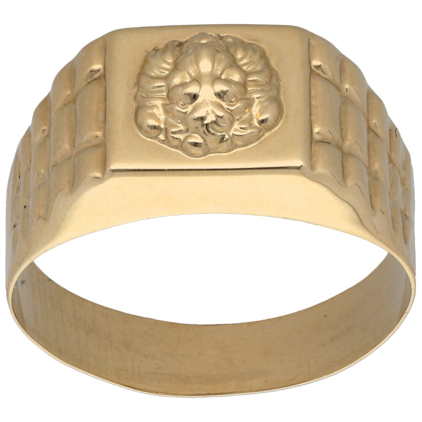 New 14ct Gold Lionhead Ring