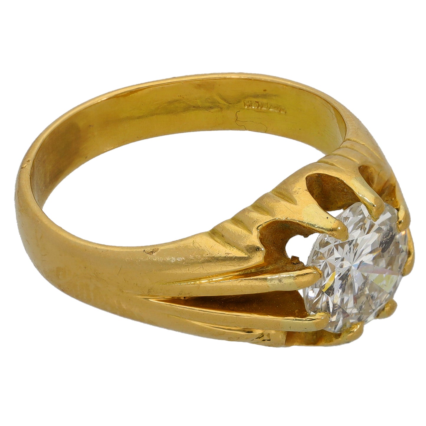 18ct Gold 2.00ct Diamond Solitaire Ring Size Q