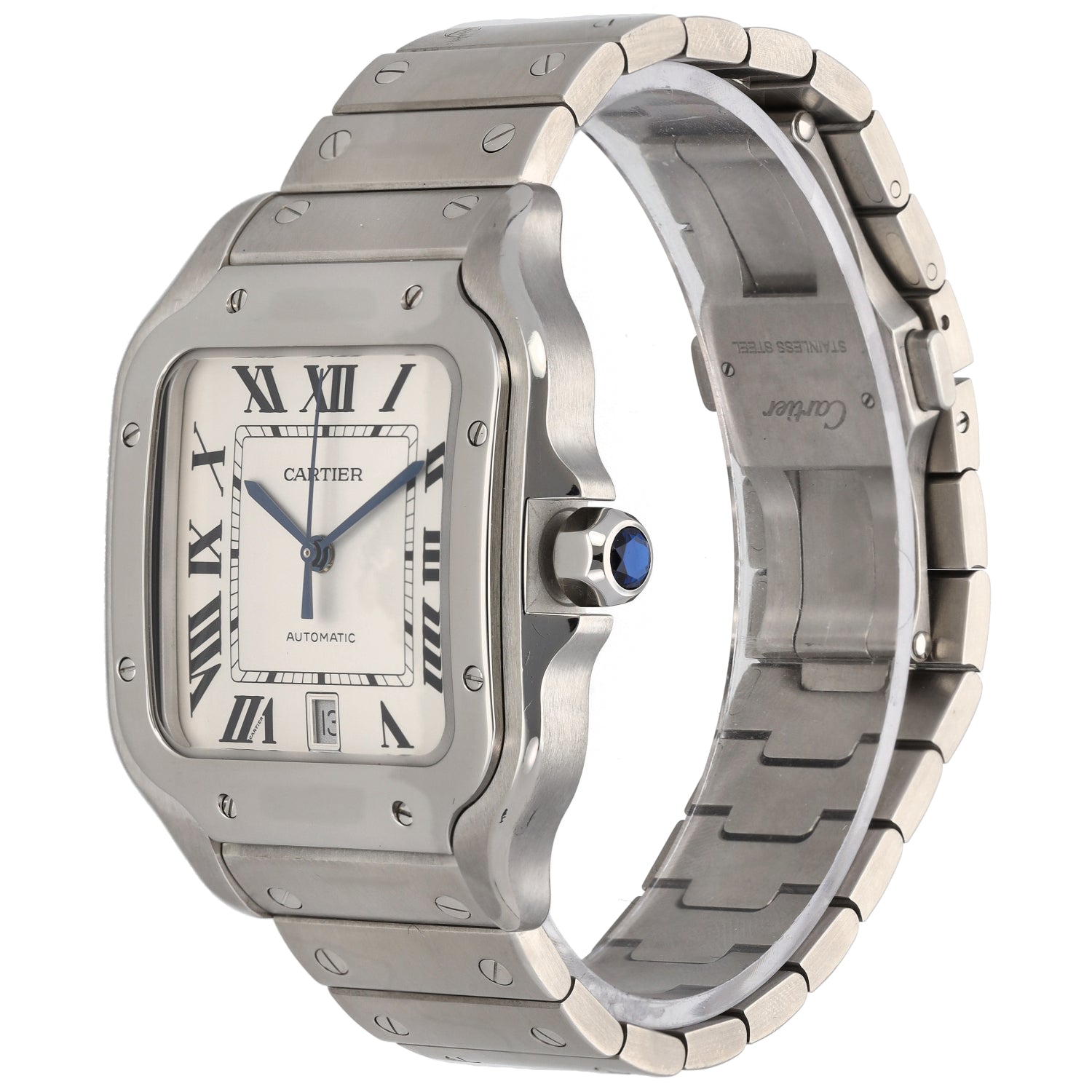 Cartier Santos 4072 40mm Stainless Steel Watch H T