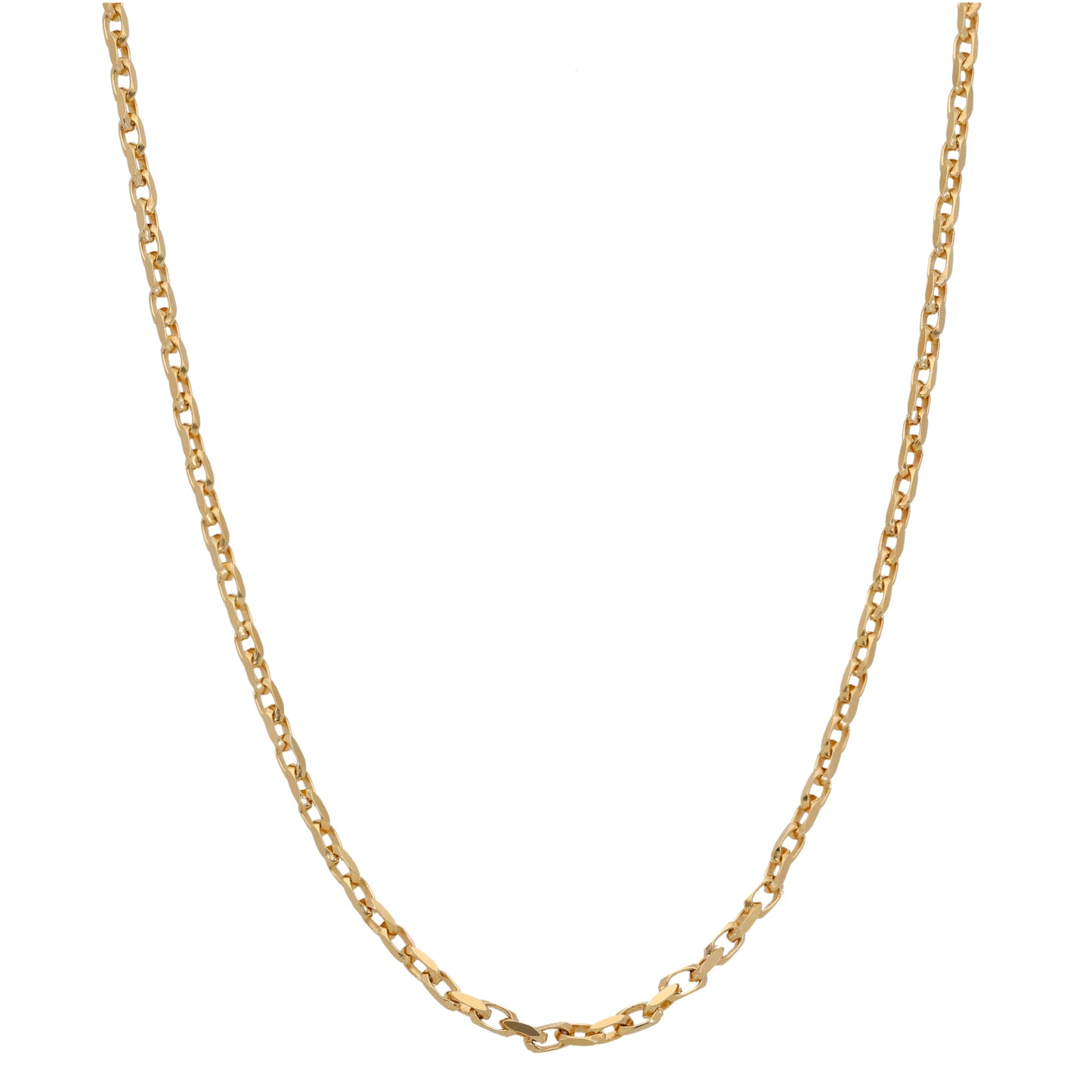 9ct Gold Belcher Chain 17"