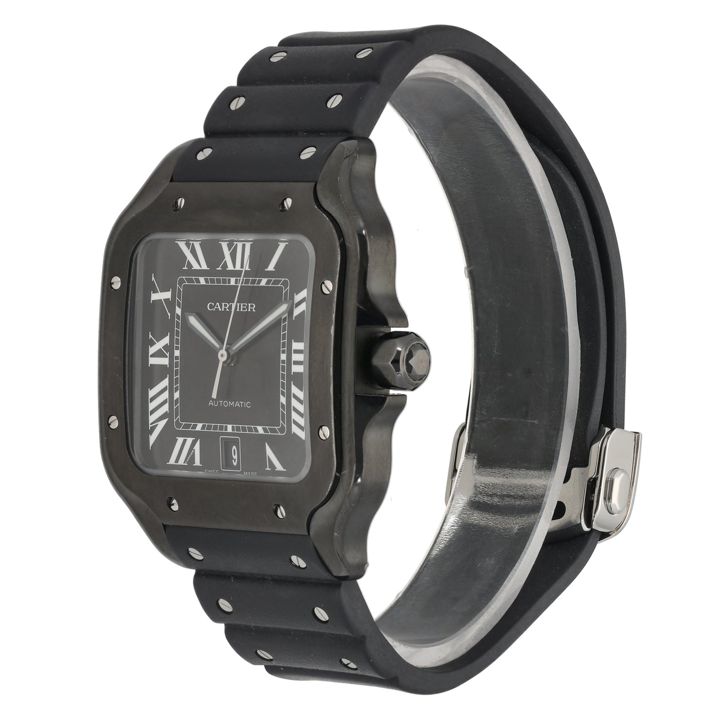 Cartier Santos De Cartier WSSA0039 40mm DLC Stainless Steel Watch
