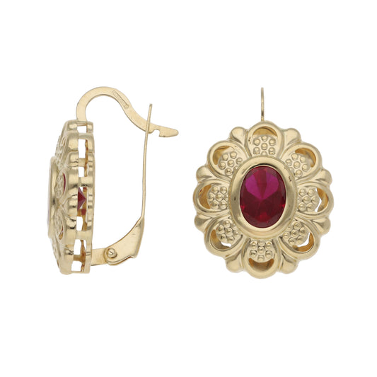 14ct Gold Imitation Gems Dress/Cocktail Earrings
