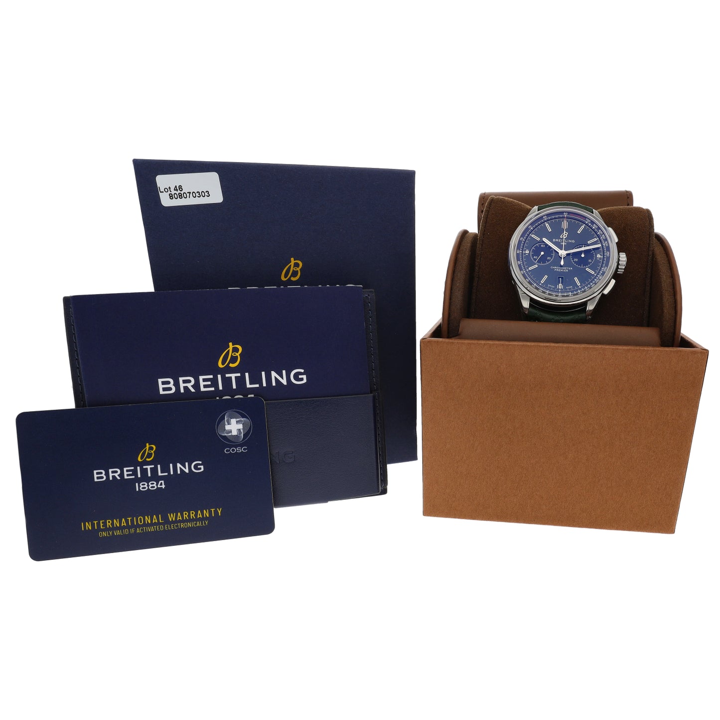 Breitling Premier B01 AB0118 42mm Stainless Steel Watch