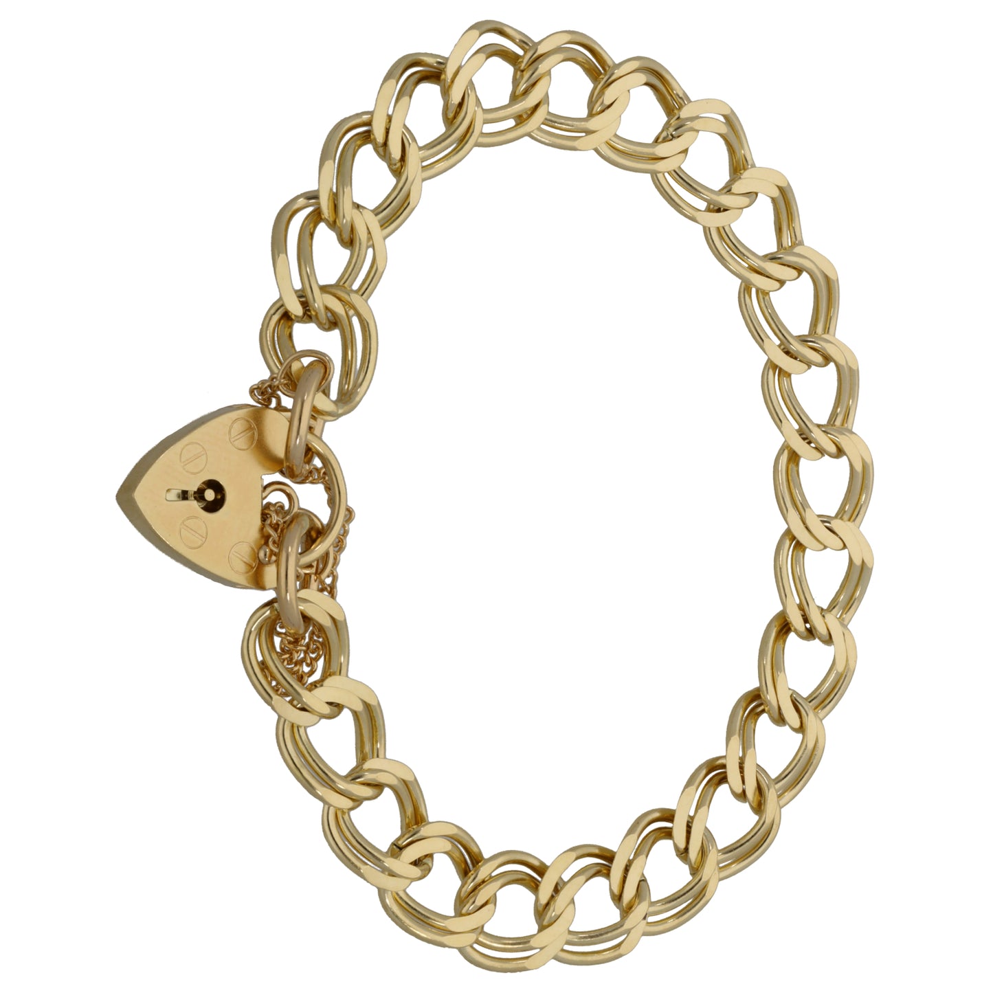 9ct Gold Double Curb Bracelet